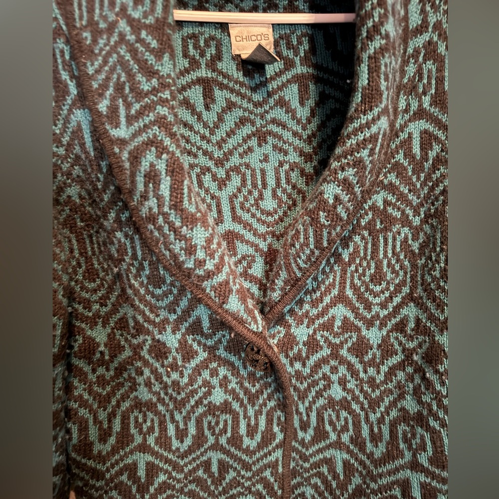 VTG Chico’s Western Style Sweater - Picture 5 of 6